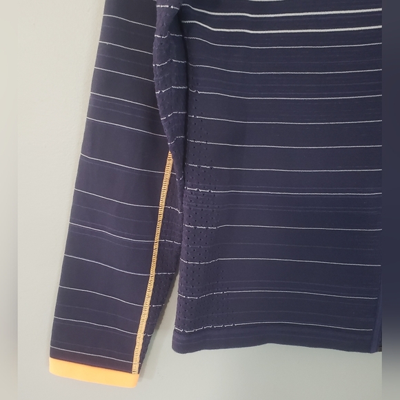 Annika by Cutter & Buck Stripe Moisture Wicking Drytec Technical Zip Sweater - Picture 9 of 12